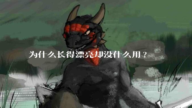 为什么长得漂亮却没什么用?