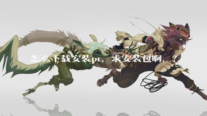 怎么下载安装pr，求安装包啊，？