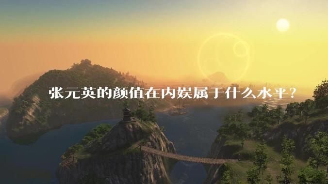 张元英的颜值在内娱属于什么水平？