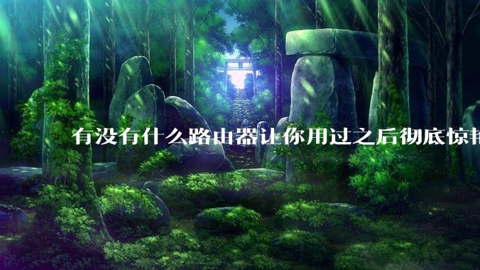 有没有什么路由器让你用过之后彻底惊艳了？