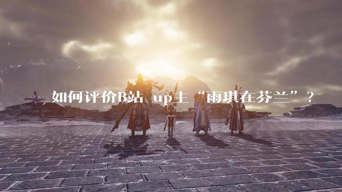 如何评价B站 up主“雨琪在芬兰”？