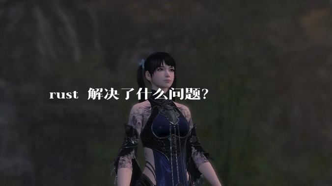 rust 解决了什么问题？