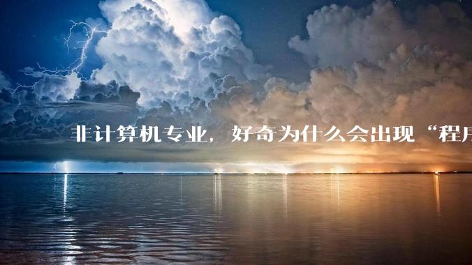非计算机专业，好奇为什么会出现“程序依赖bug运行”的情况？
